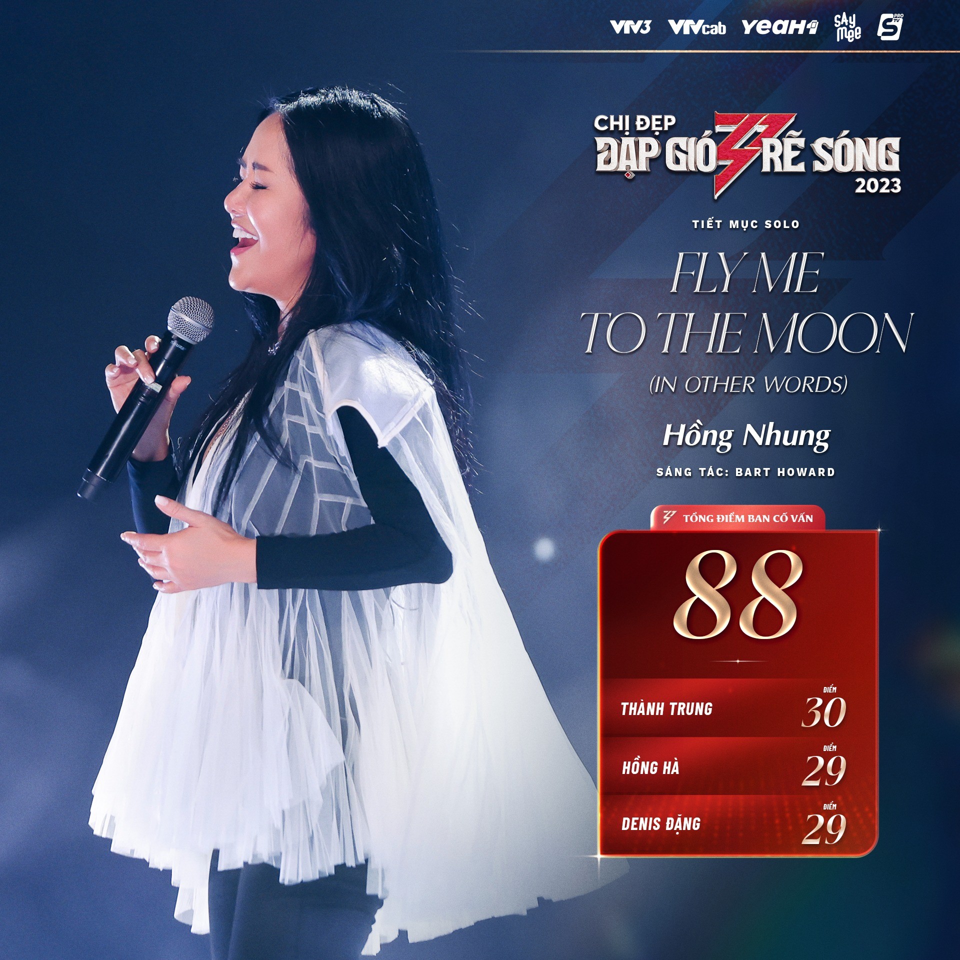 Tổng kết bảng điểm 14 tiết mục solo trong 'Chị Đẹp Đạp Gió Rẽ Sóng' tập 2 - Ảnh 2