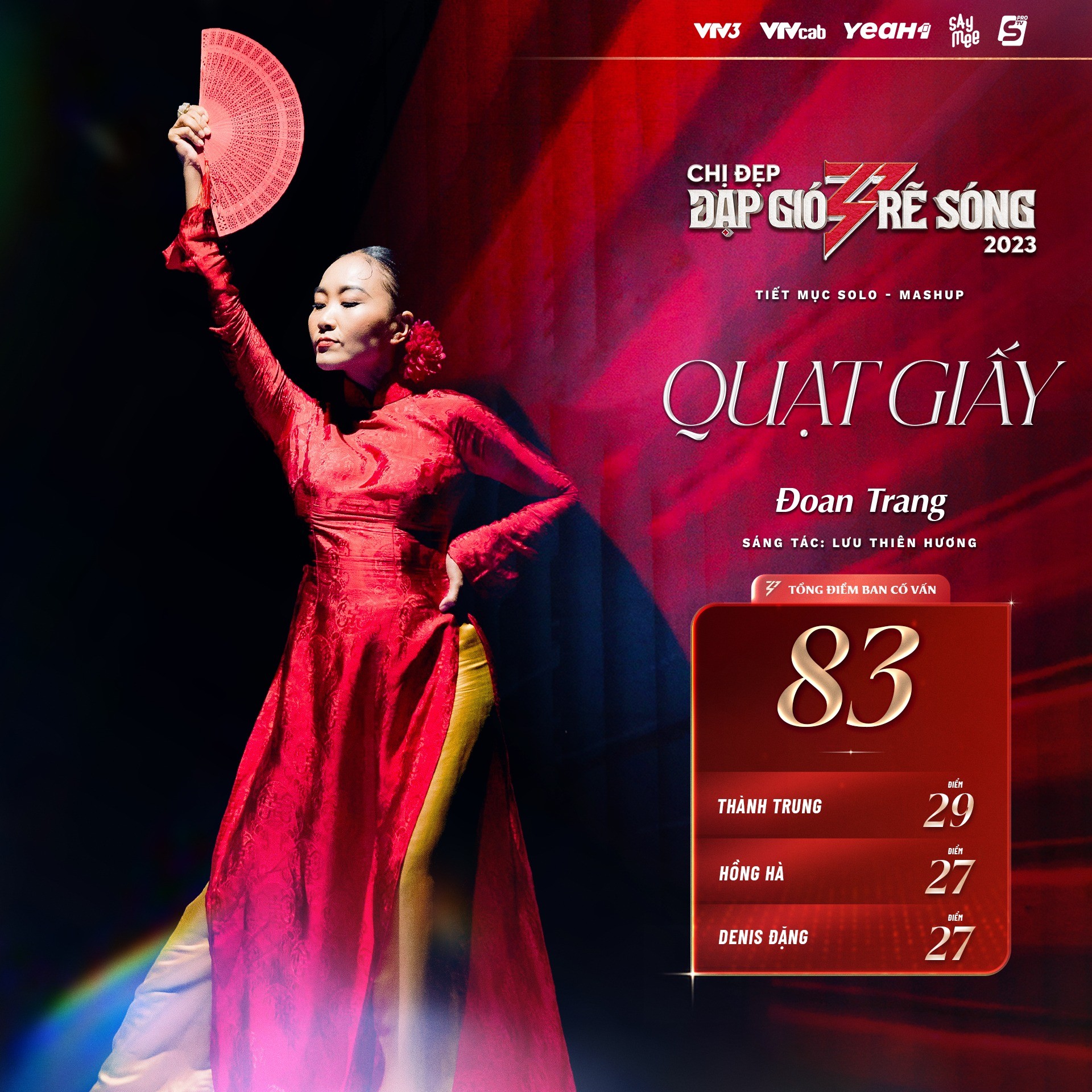 Tổng kết bảng điểm 14 tiết mục solo trong 'Chị Đẹp Đạp Gió Rẽ Sóng' tập 2 - Ảnh 9