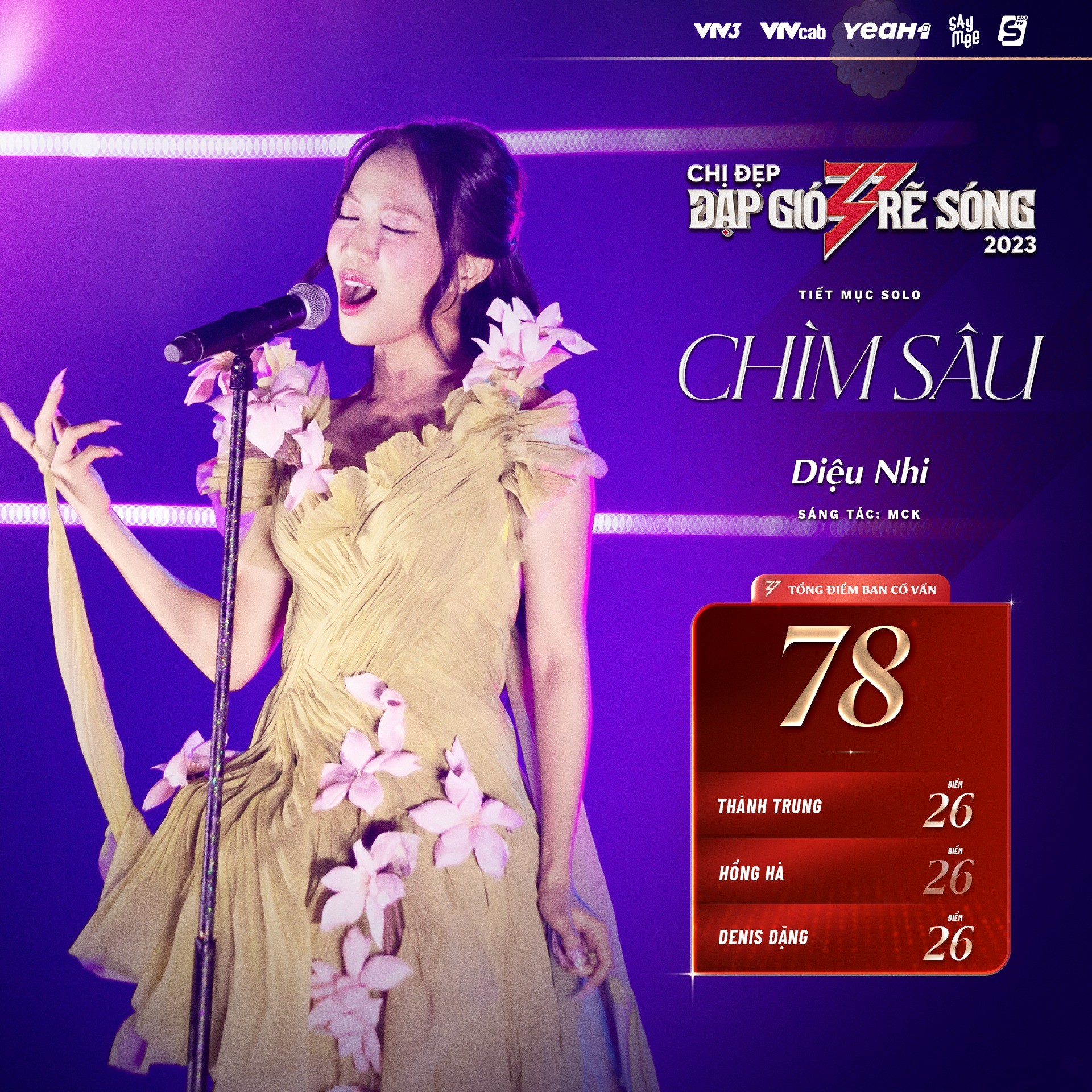 Tổng kết bảng điểm 14 tiết mục solo trong 'Chị Đẹp Đạp Gió Rẽ Sóng' tập 2 - Ảnh 4