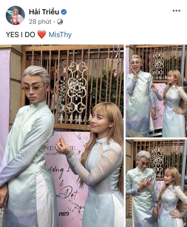 Misthy 'cầu hôn' Hải Triều trong lễ ăn hỏi của Phương Lan Misthy 'cầu hôn' Hải Triều trong lễ ăn hỏi của Phương Lan