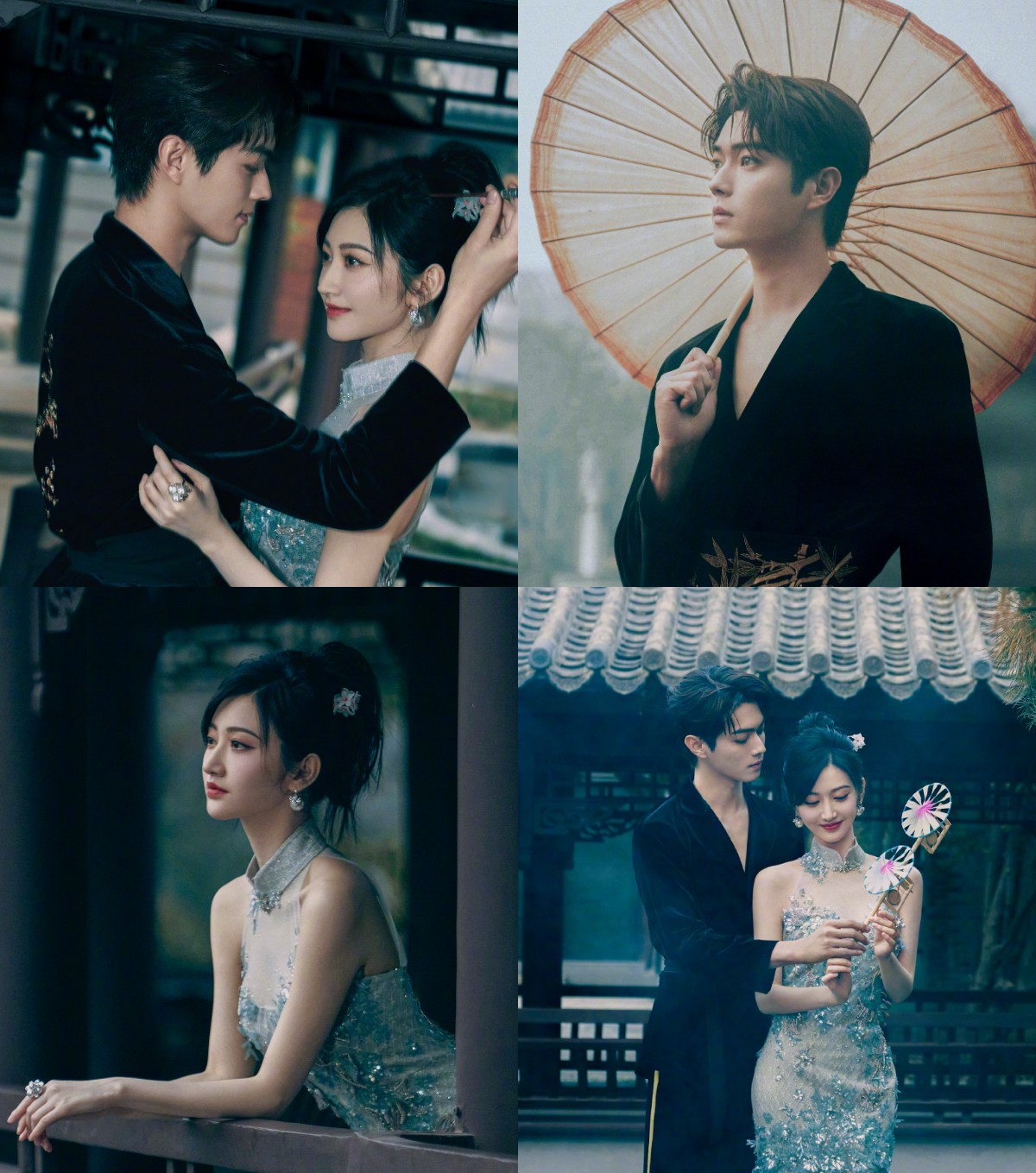 Hứa Khải và Cảnh Điềm tình tứ trong loạt ảnh mới để quảng bá cho phim 'Lạc Du Nguyên'.