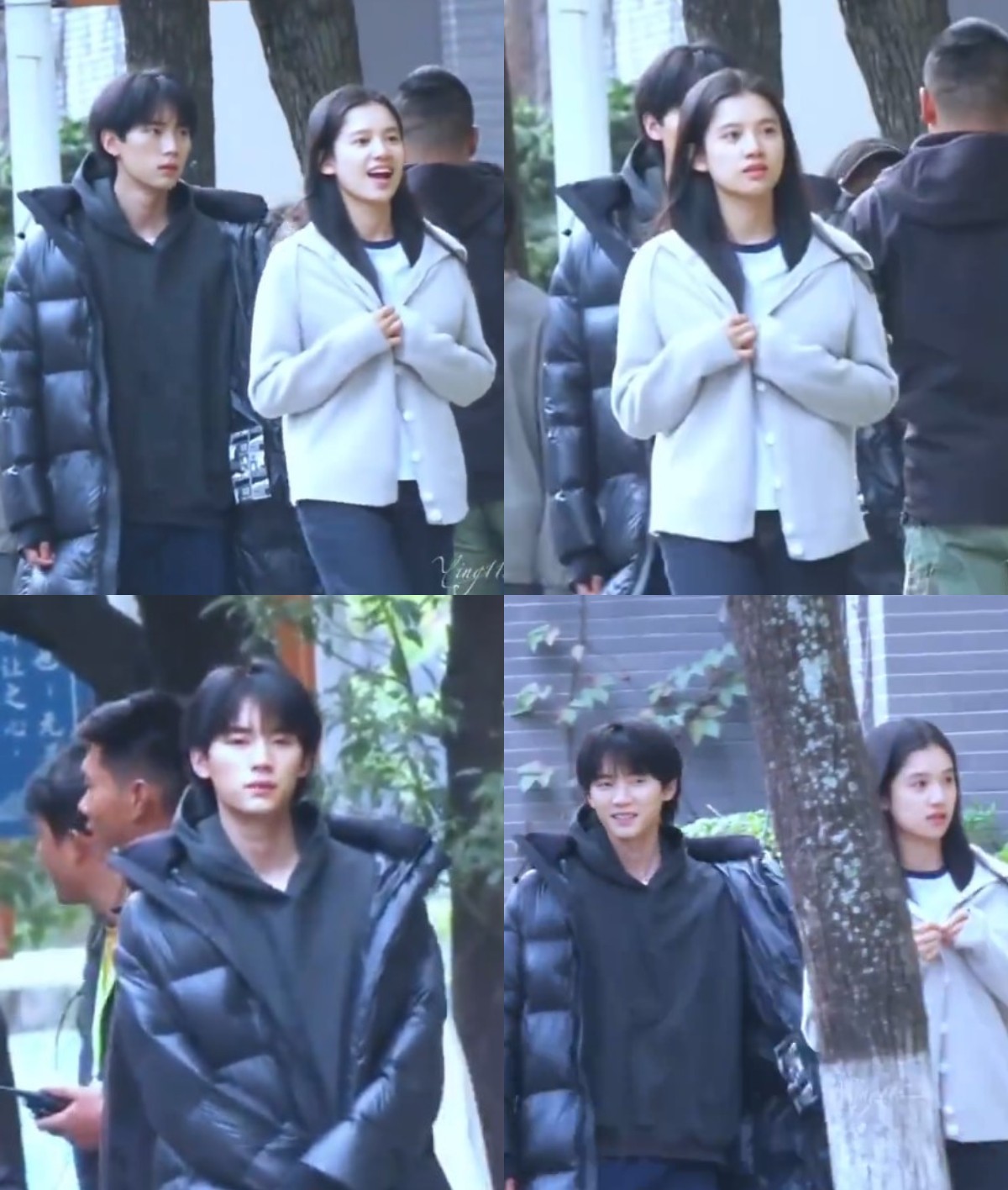 Trương Tịnh Nghi và Chu Dực Nhiên trên phim trường 'Hoán Vũ'