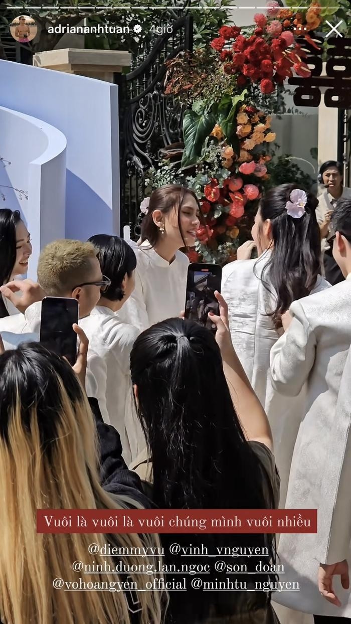Hai siêu mẫu đình đám Minh Tú và Võ Hoàng Yên đều bắt được hoa cưới của Diễm My 9x Hai siêu mẫu đình đám Minh Tú và Võ Hoàng Yên đều bắt được hoa cưới của Diễm My 9x