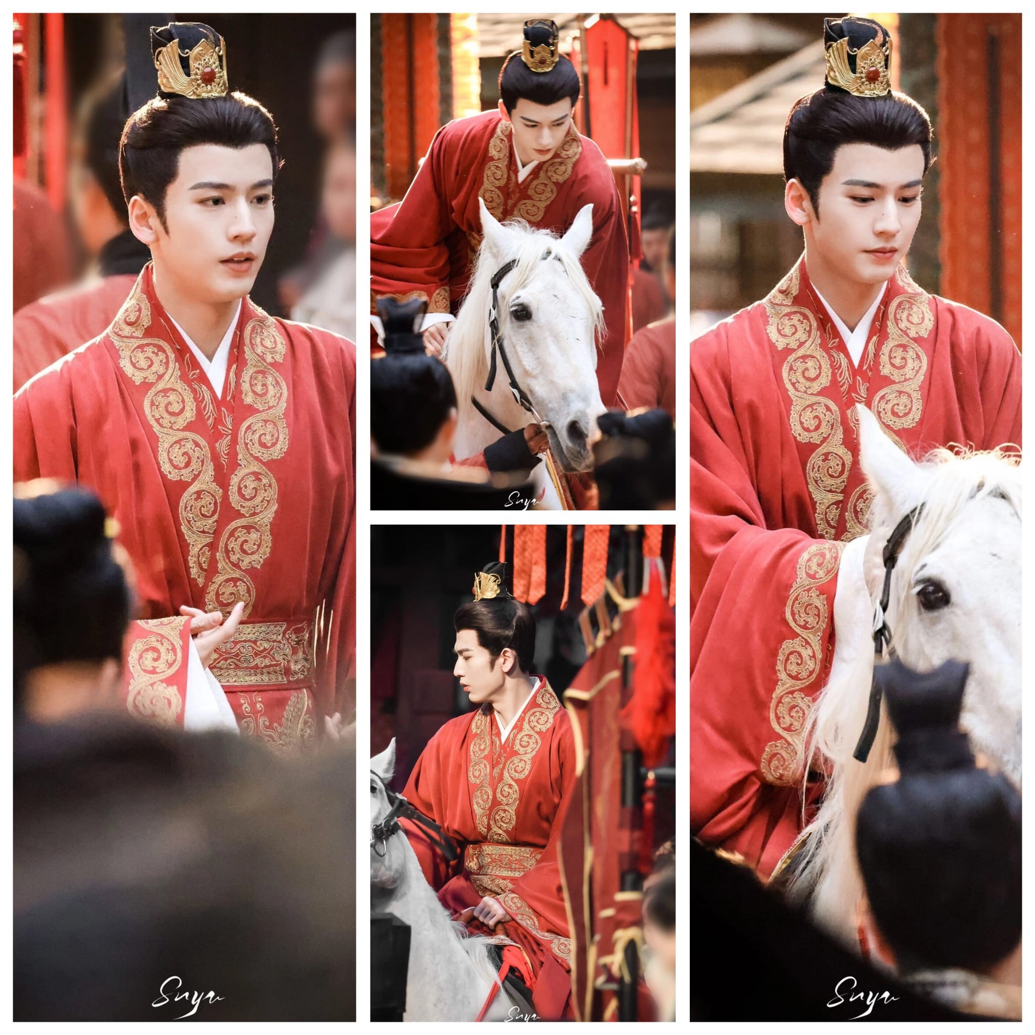 Leak tạo hình đại hôn của Trương Lăng Hách trong 'Độ Hoa Niên'.