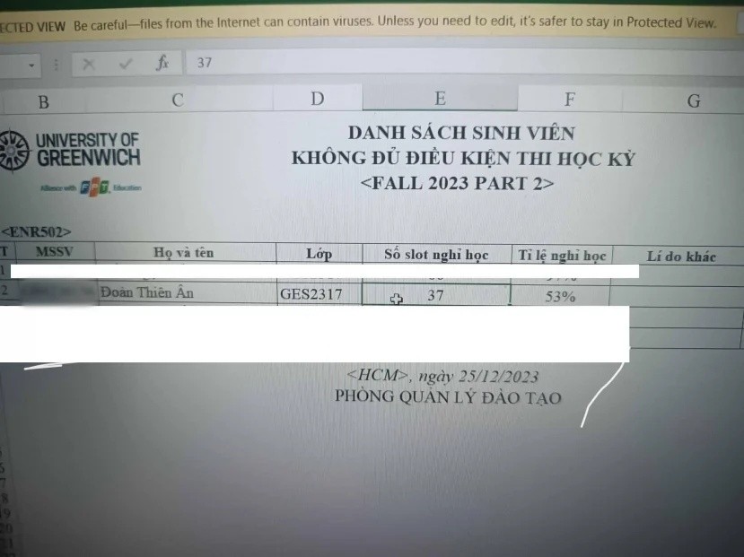 Rộ tin Hoa hậu Thiên Ân dính nghi vấn bị cấm thi do vắng mặt quá nhiều buổi học. Rộ tin Hoa hậu Thiên Ân dính nghi vấn bị cấm thi do vắng mặt quá nhiều buổi học.