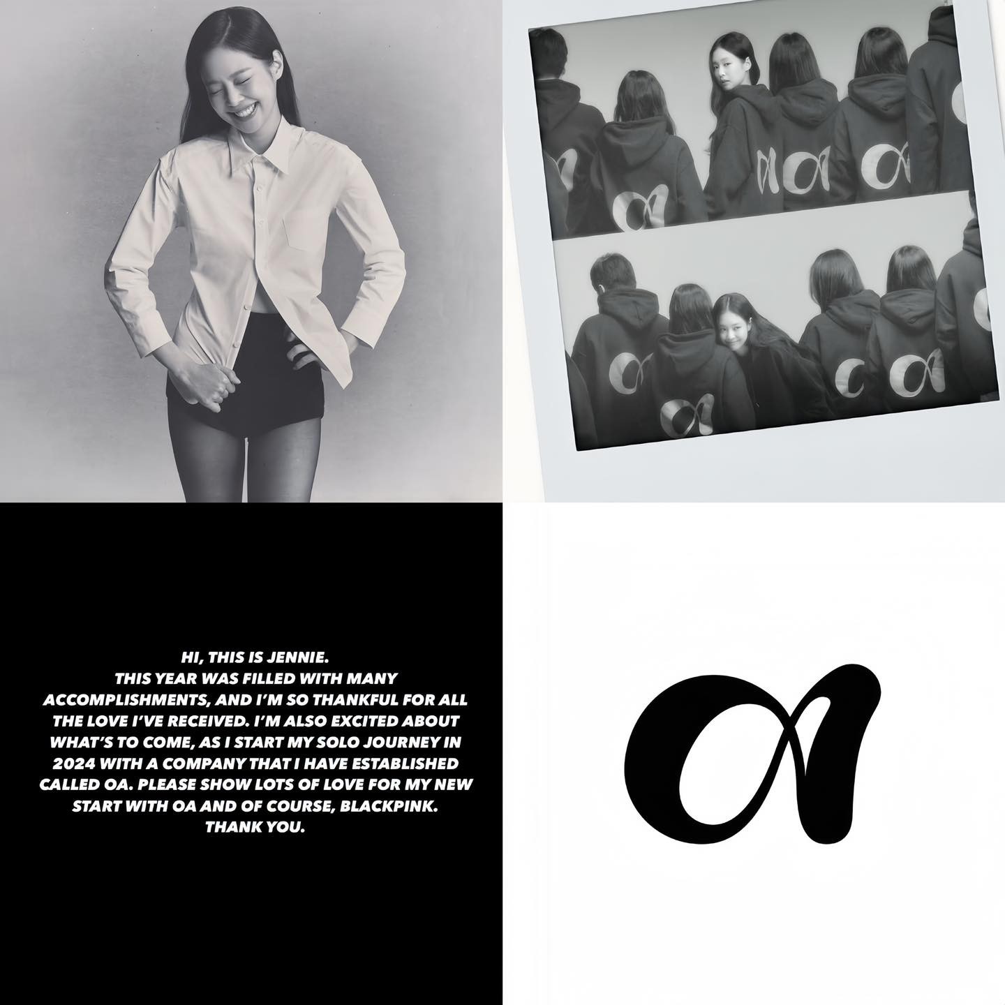 Jennie thông báo thành lập công ty riêng mang tên “ODDATELIER'. 