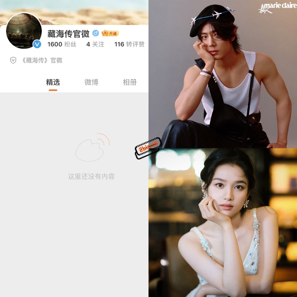 Dự án ''Tàng Hải Truyện'' với sự tham gia của Tiêu Chiến, Trương Tịnh Nghi dự kiến sẽ khai máy trong sáng mai. Đây được coi là dự án phim được đầu tư lớn nhất của Youku trong năm 2024