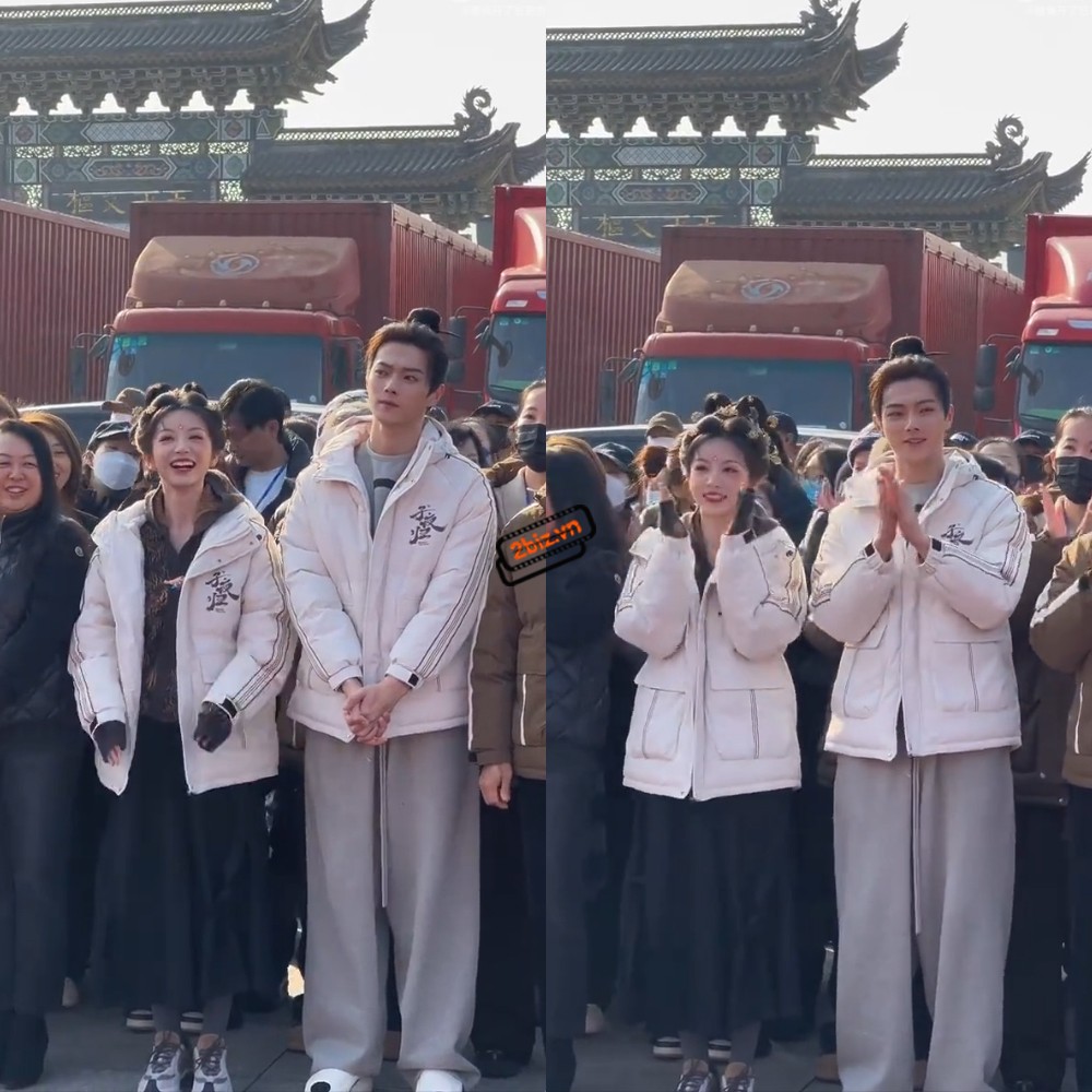 Những hình ảnh đầu tiên của Hứa Khải và Điền Hi Vi trong buổi khai máy bộ phim ''Tử Dạ Quy'
