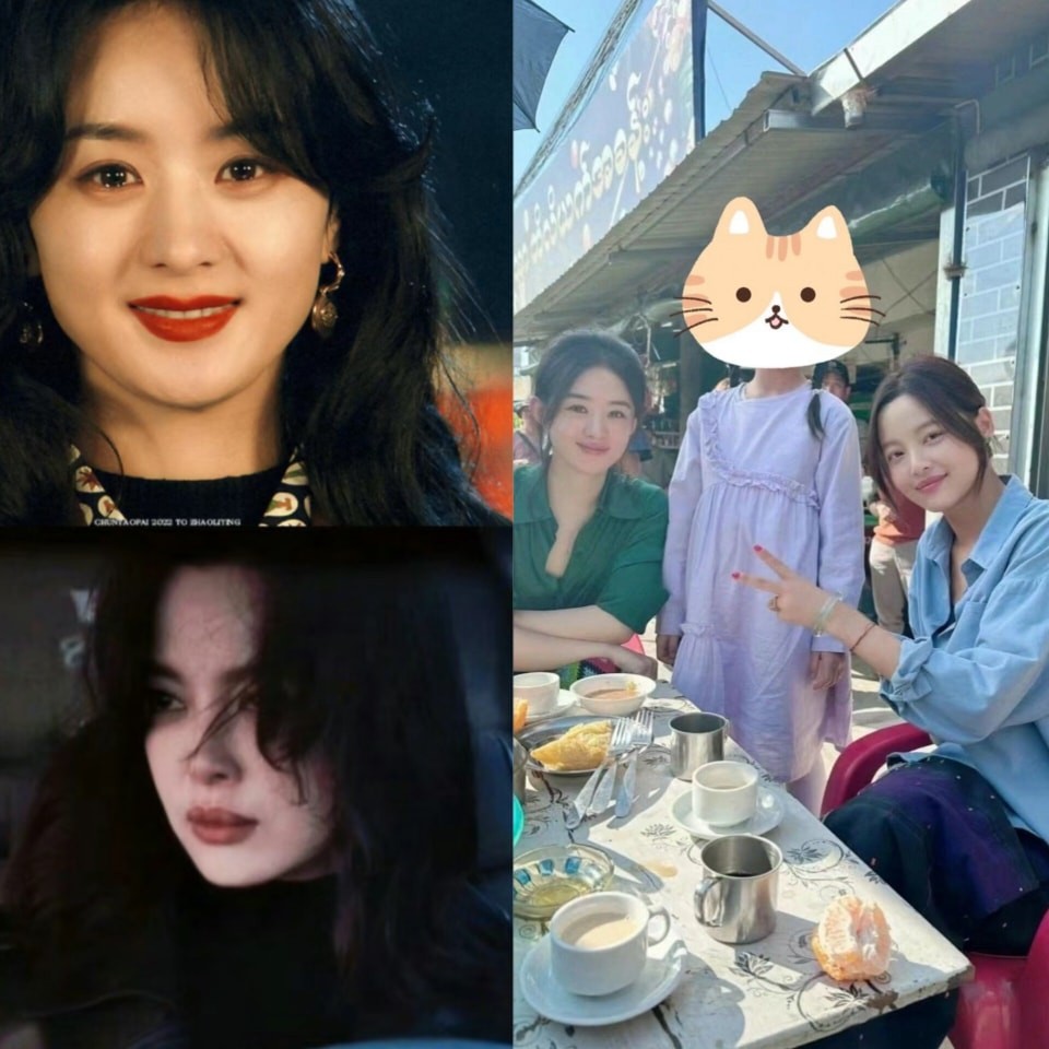 Hình ảnh Triệu Lệ Dĩnh và Tân Chỉ Lôi chung một khung hình được lan truyền rộng rãi. Dù chưa có tin công bố chính thức nhưng nhiều người cho rằng hai nữ minh tinh đag quay phim điện ảnh 'Kiều Nghiên tâm sự'.