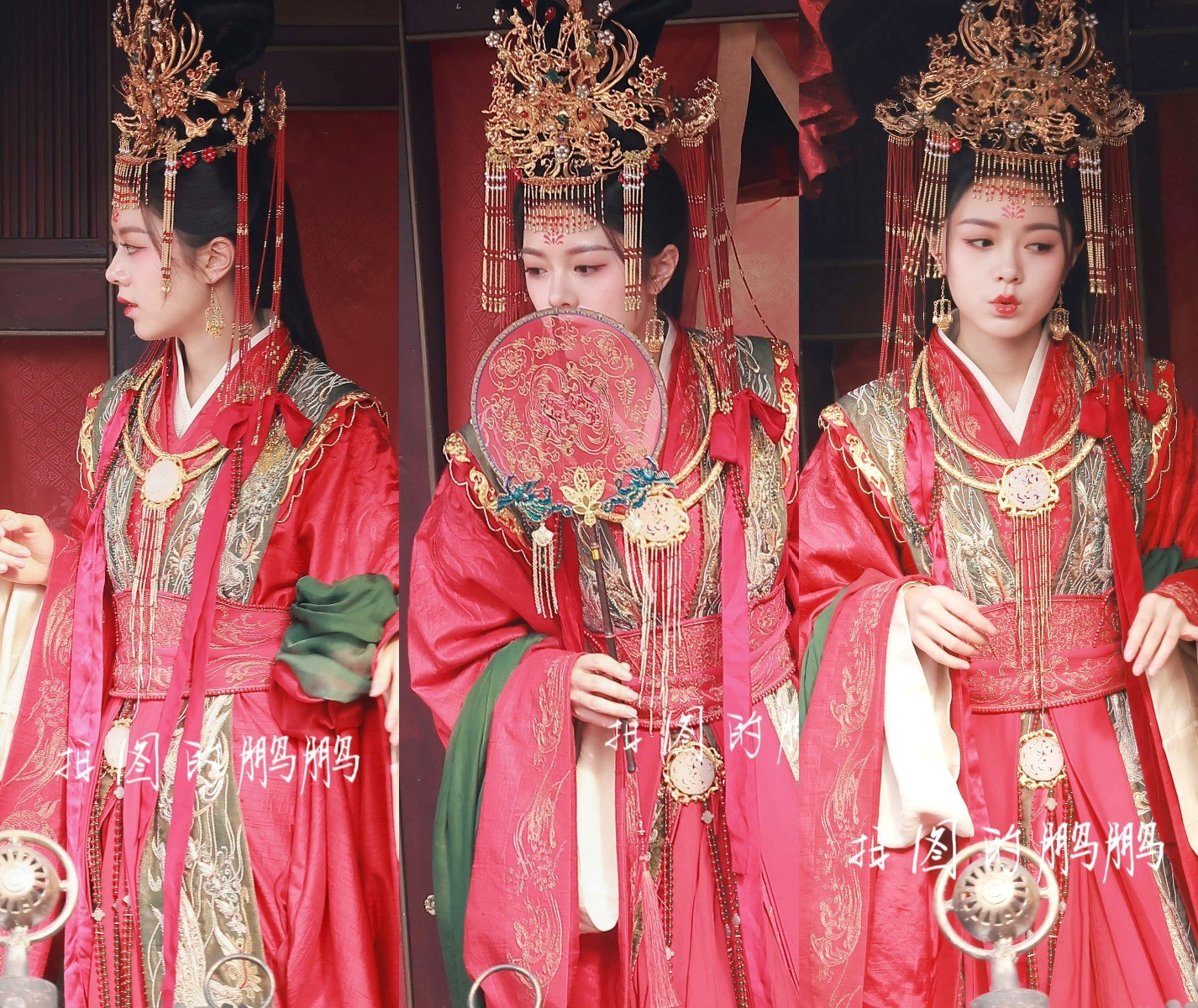 Triệu Kim Mạch trong tạo hình đại hôn của phim 'Độ Hoa Niên'.