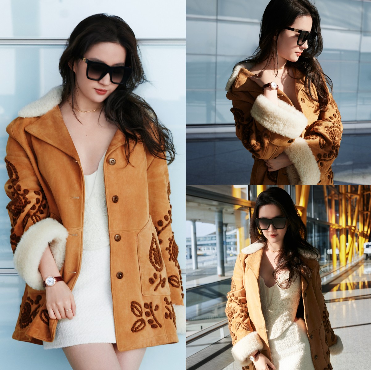 Lưu Diệc Phi đến Paris để chuẩn bị tham dự Tuần lễ thời trang.