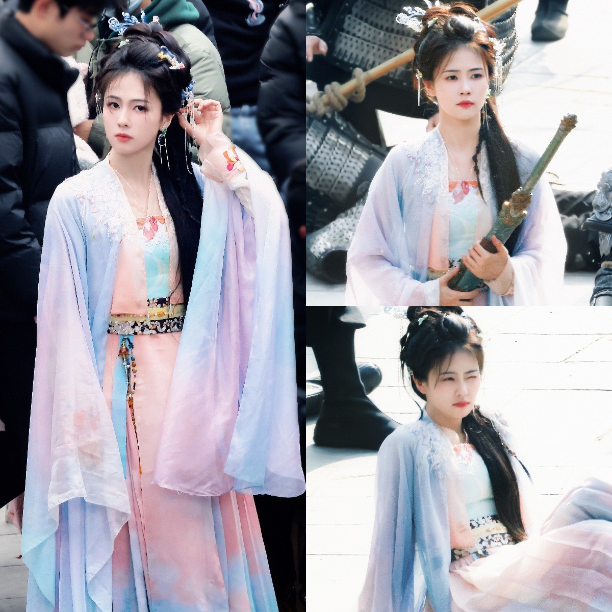 Bạch Lộc trên phim trường 'Bạch Nguyệt Phạn Tinh'.