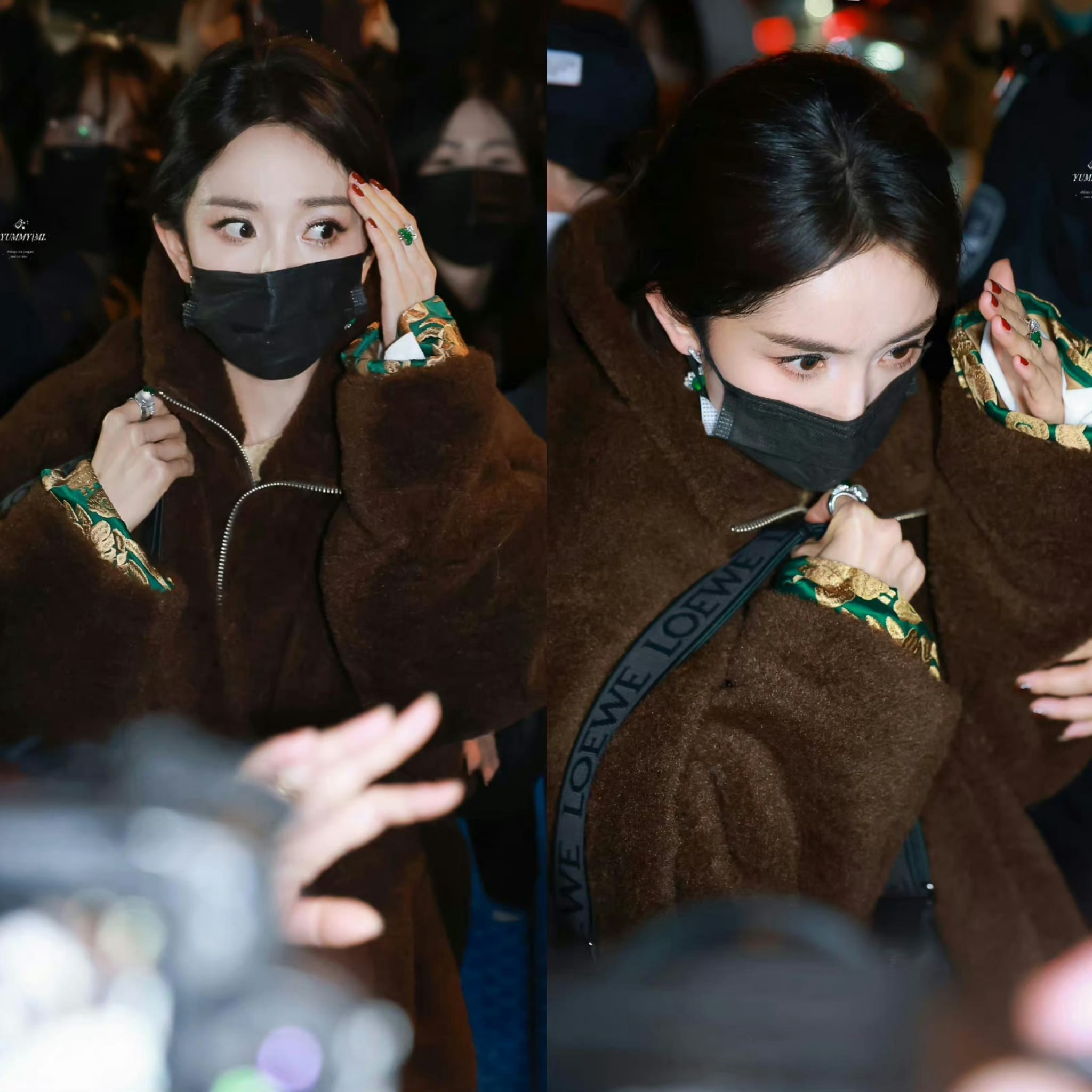 Dương Mịch tỏ ra khó chịu và liên tục nói 'Đừng chạm vào đầu tôi, cảm ơn' khi bị một người đàn ông chạm vào tóc lúc ra về sau khi tập duyệt chương trình Xuân Vãn của đài CCTV. 