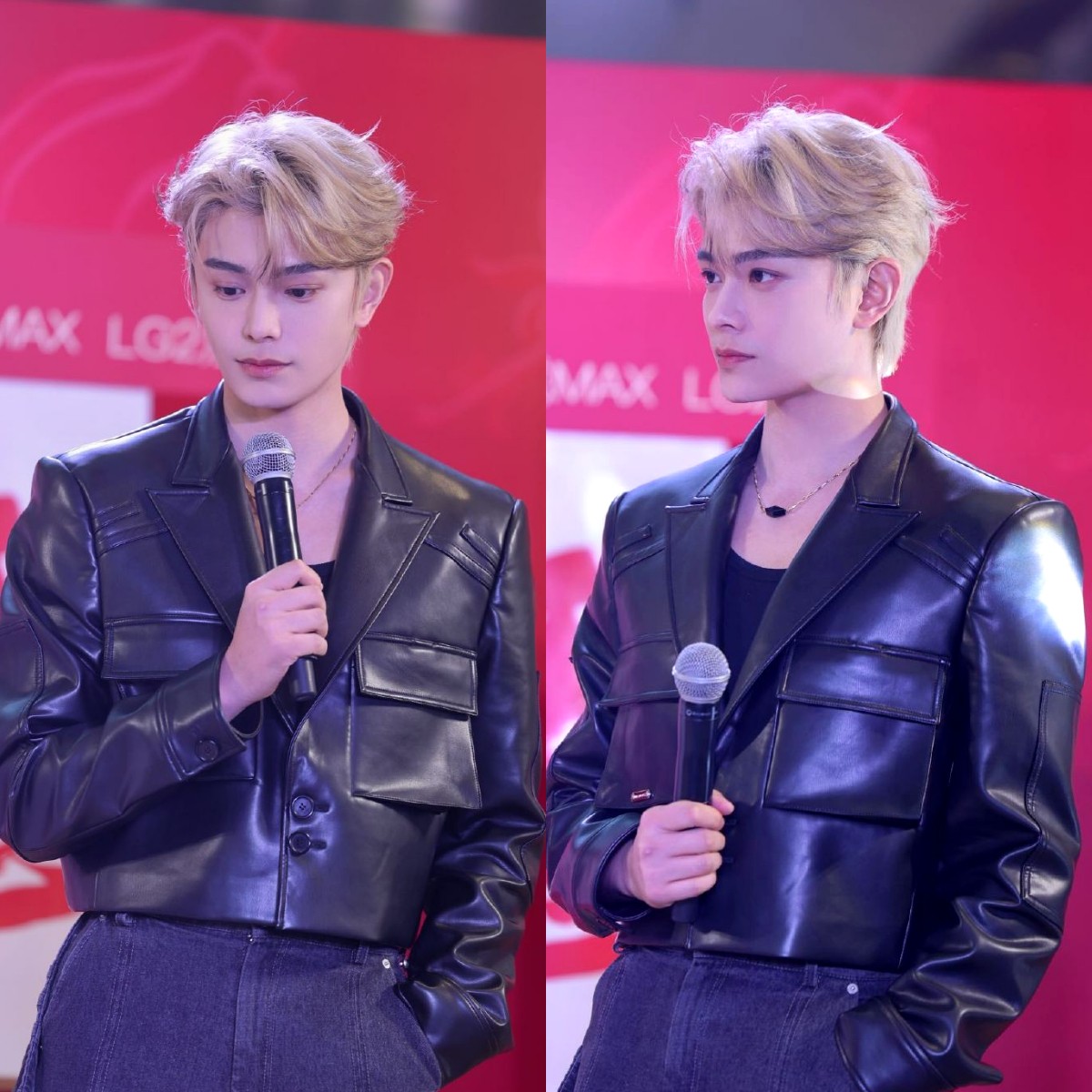 Đinh Vũ Hề tại sự kiện của thương hiệu socola Alpes D'Or.