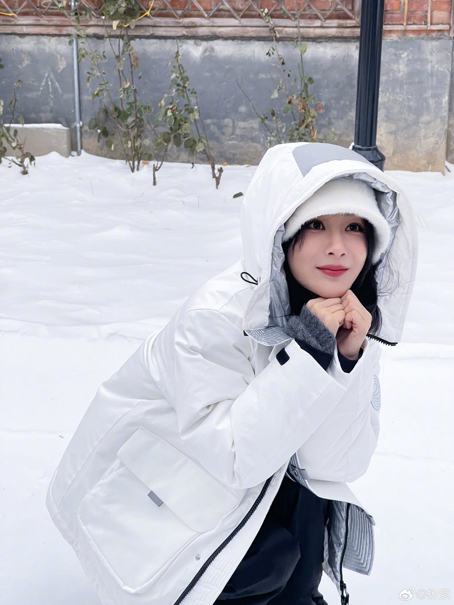 Phòng làm việc đăng ảnh Dương Tử nghịch tuyết trắng cực đáng yêu, bộ phim 'Muốn Mãi Mãi Yêu' đóng cùng Phạm Thừa Thừa chính thức lên sóng.