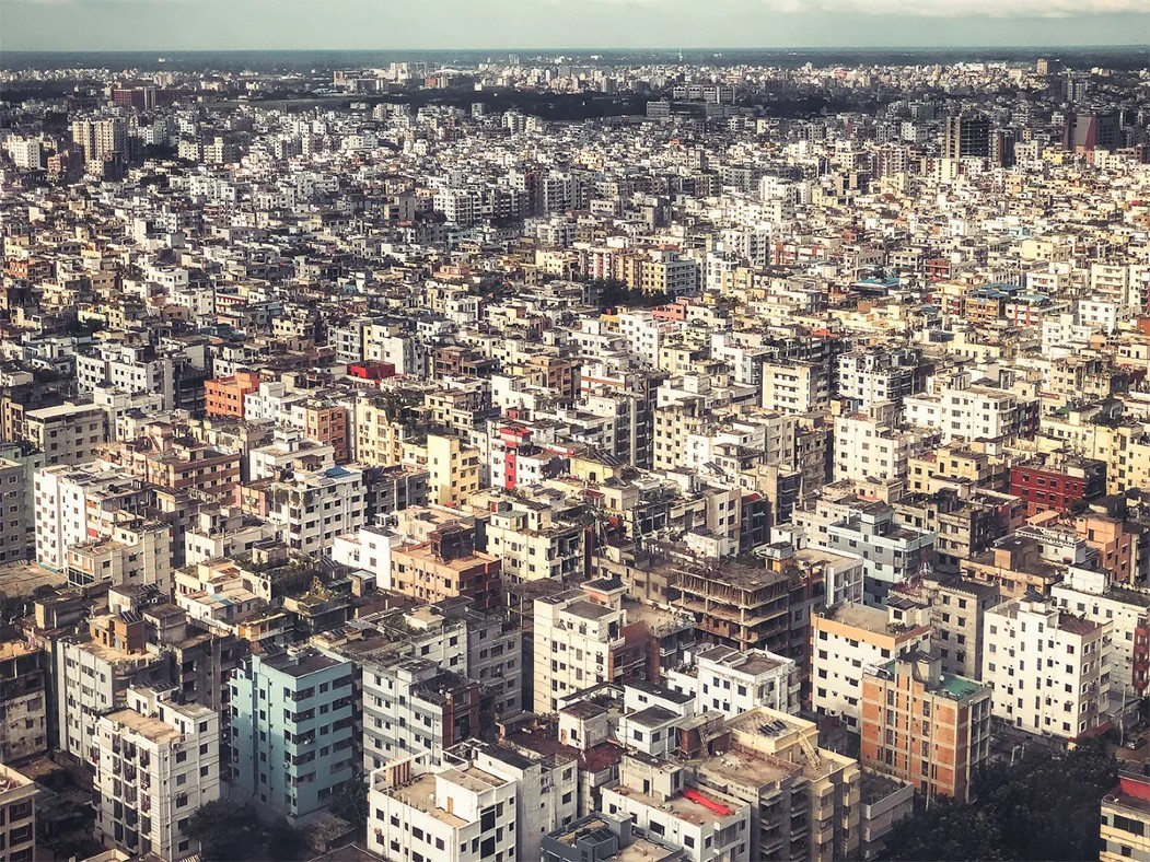 Một khu dân cư đông đúc của thành phố Dhaka, thủ đô của Bangladesh. Ảnh: Getty Images
