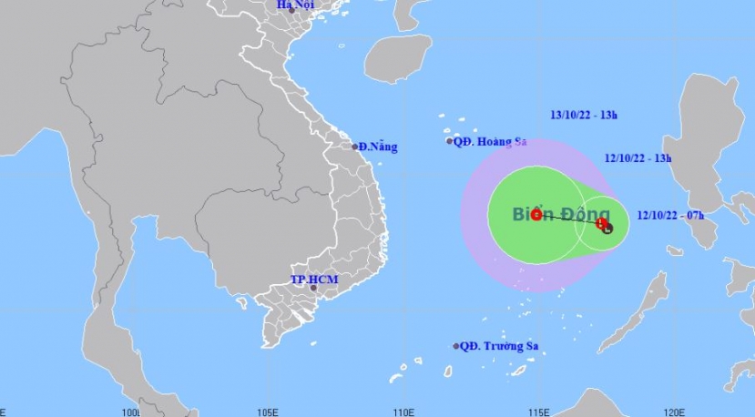 Biển Đông xuất hiện áp thấp, cảnh báo mưa lớn cho các tỉnh từ Trung đến Nam Bộ (Ảnh: TTKTTV) Biển Đông xuất hiện áp thấp, cảnh báo mưa lớn cho các tỉnh từ Trung đến Nam Bộ (Ảnh: TTKTTV)