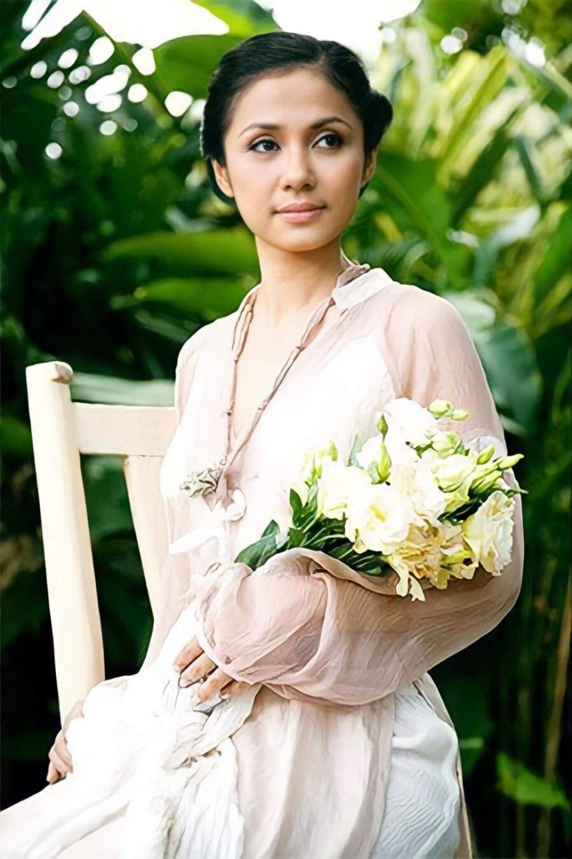 Việt Trinh sống an nhiên sau khi quy y cửa Phật. Ảnh FBNV Việt Trinh sống an nhiên sau khi quy y cửa Phật. Ảnh FBNV