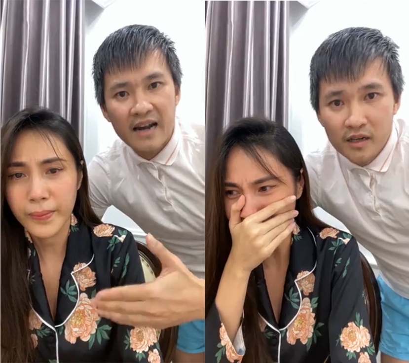 Thủy Tiên từng khóc nức nở khẳng định mình bị vu khống. Ảnh internet Thủy Tiên từng khóc nức nở khẳng định mình bị vu khống. Ảnh internet