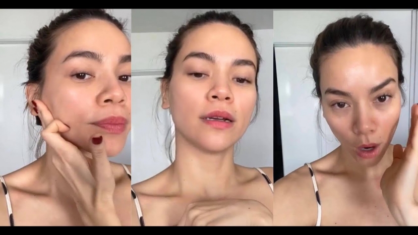 Sở hữu làn da căng mịn, sáng, Hồ Ngọc Hà luôn tự tin khoe mặt mộc trên mạng xã hội. Ảnh internet Sở hữu làn da căng mịn, sáng, Hồ Ngọc Hà luôn tự tin khoe mặt mộc trên mạng xã hội. Ảnh internet