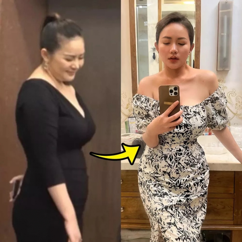 Phan Như Thảo trước và sau khi giảm cân. Ảnh internet Phan Như Thảo trước và sau khi giảm cân. Ảnh internet