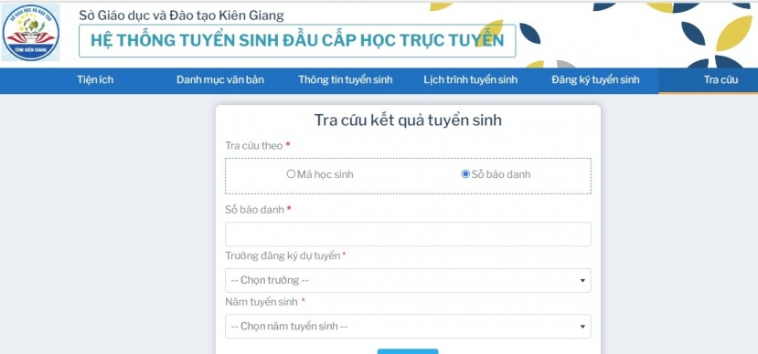 Tra cứu điểm thi vào lớp 10 tỉnh Kiên Giang năm 2023 nhanh, chính xác - Ảnh 1 Tra cứu điểm thi vào lớp 10 tỉnh Kiên Giang năm 2023 nhanh, chính xác - Ảnh 1