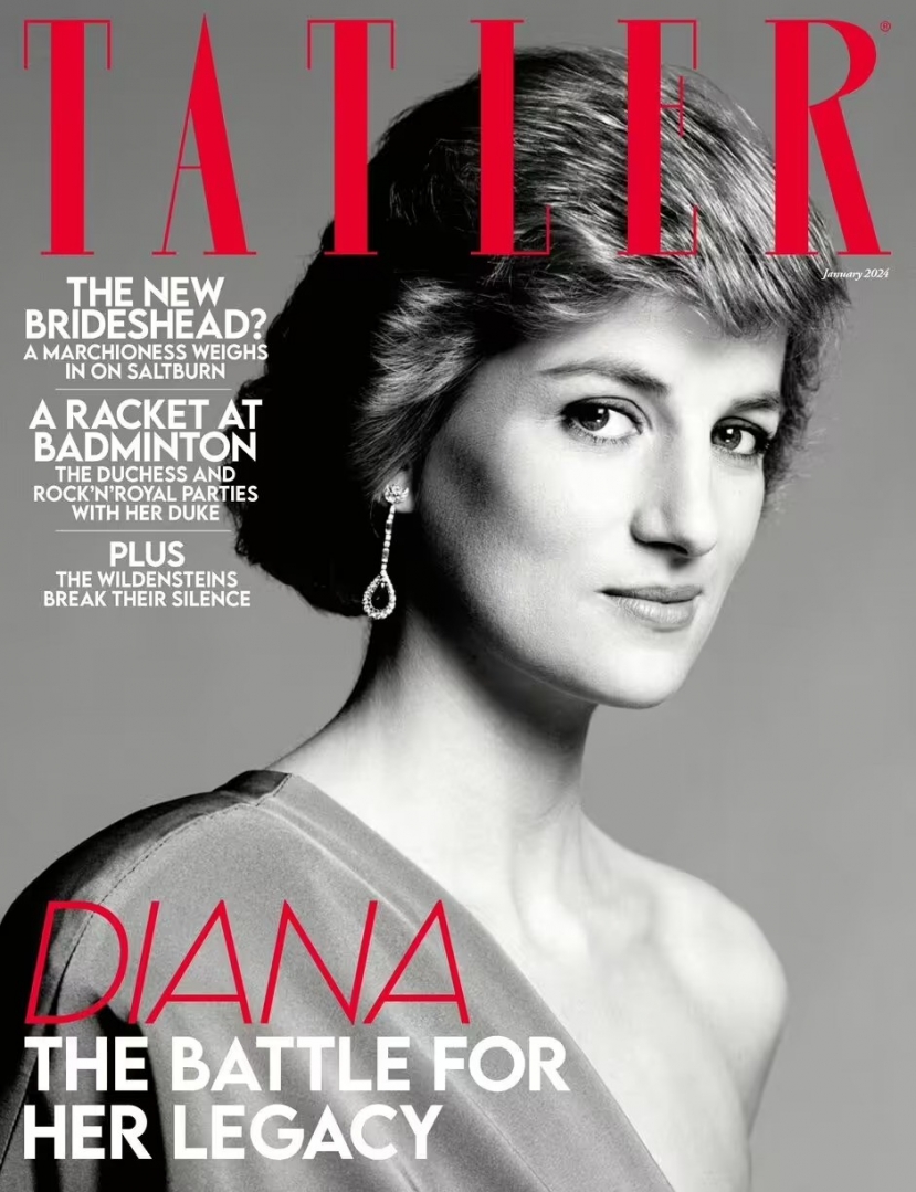 Công nương Diana lên bìa tạp chí Tatler số tháng 1 bằng một bức chân dung hiếm thấy. Ảnh: David Bailey Công nương Diana lên bìa tạp chí Tatler số tháng 1 bằng một bức chân dung hiếm thấy. Ảnh: David Bailey