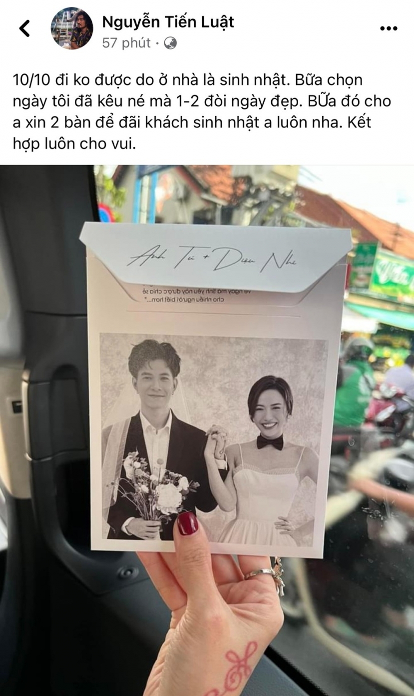 Sao Việt khoe thiệp cưới Diệu Nhi - Anh Tú, dàn khách mời 'khủng' lộ diện - Ảnh 1 Sao Việt khoe thiệp cưới Diệu Nhi - Anh Tú, dàn khách mời 'khủng' lộ diện - Ảnh 1