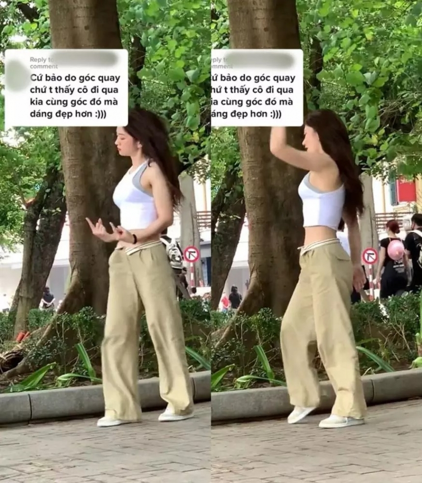 Lê Bống eo thon, mặt xinh thông qua góc chụp vội. Ảnh: Internet Lê Bống eo thon, mặt xinh thông qua góc chụp vội. Ảnh: Internet