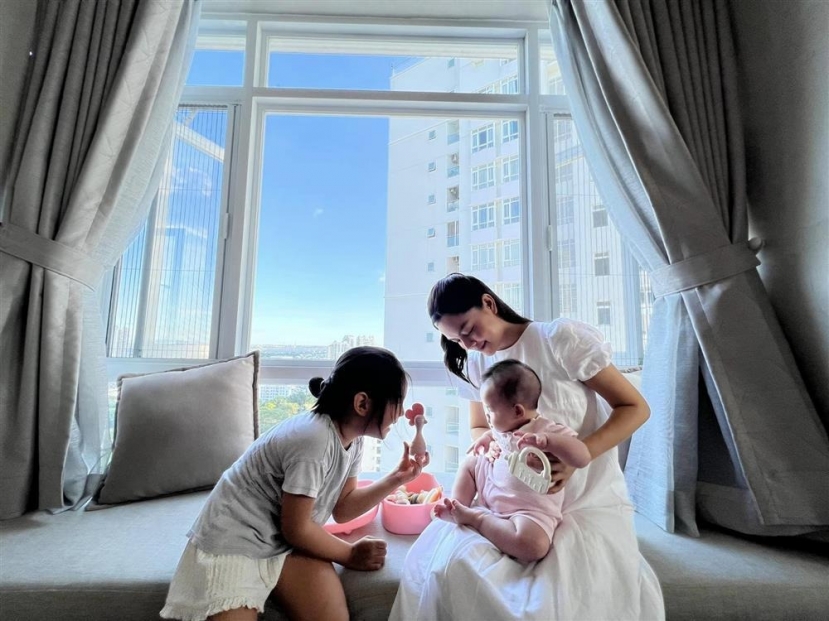 Thiên thần nhỏ nhà Phạm Quỳnh Anh cực đáng yêu. Ảnh: FBNV Thiên thần nhỏ nhà Phạm Quỳnh Anh cực đáng yêu. Ảnh: FBNV