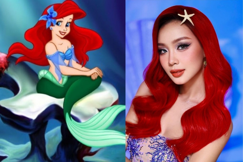 Bảo Ngọc hóa Nàng Tiên Cá. Ảnh: FBNV Bảo Ngọc hóa Nàng Tiên Cá. Ảnh: FBNV