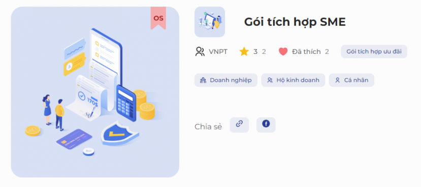 Gói dịch vụ tích hợp SME dành cho doanh nghiệp mới thành lập và các doanh nghiệp nhỏ, siêu nhỏ Gói dịch vụ tích hợp SME dành cho doanh nghiệp mới thành lập và các doanh nghiệp nhỏ, siêu nhỏ