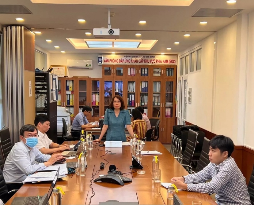 Thứ trưởng Bộ Y tế Nguyễn Thị Liên Hương đề nghị các đơn vị liên quan tập trung năng lực tăng cường giám sát và phát hiện bệnh đậu mùa khỉ tại tất cả cửa khẩu và các tỉnh, thành. Ảnh: BYT Thứ trưởng Bộ Y tế Nguyễn Thị Liên Hương đề nghị các đơn vị liên quan tập trung năng lực tăng cường giám sát và phát hiện bệnh đậu mùa khỉ tại tất cả cửa khẩu và các tỉnh, thành. Ảnh: BYT