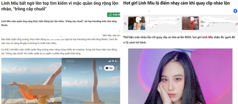 Video: Linh Miu bị nhầm lẫn khi khoe clip đàn chị biểu diễn lộn nhào, 'trồng cây chuối'