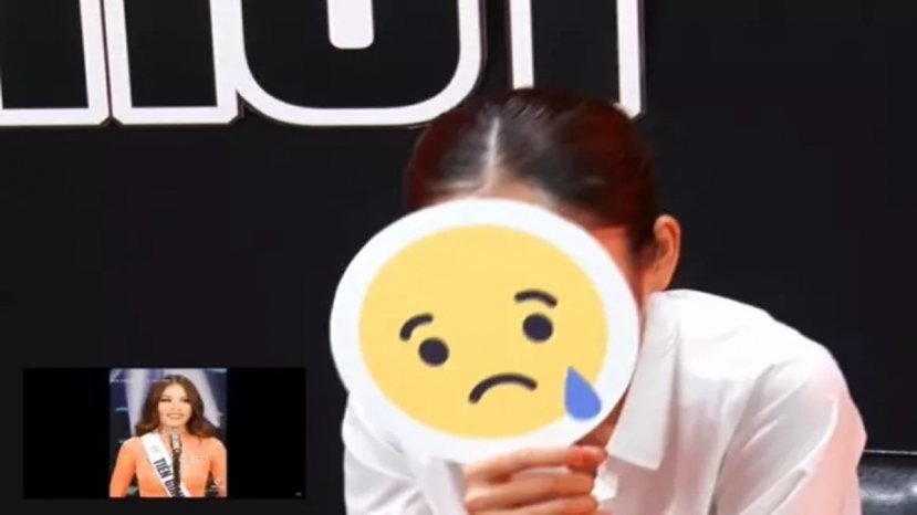 Phản ứng của Lệ Nam khi xem lại đoạn clip tại đêm Chung kết Miss Universe Vietnam 2022 (Ảnh: Internet) Phản ứng của Lệ Nam khi xem lại đoạn clip tại đêm Chung kết Miss Universe Vietnam 2022 (Ảnh: Internet)