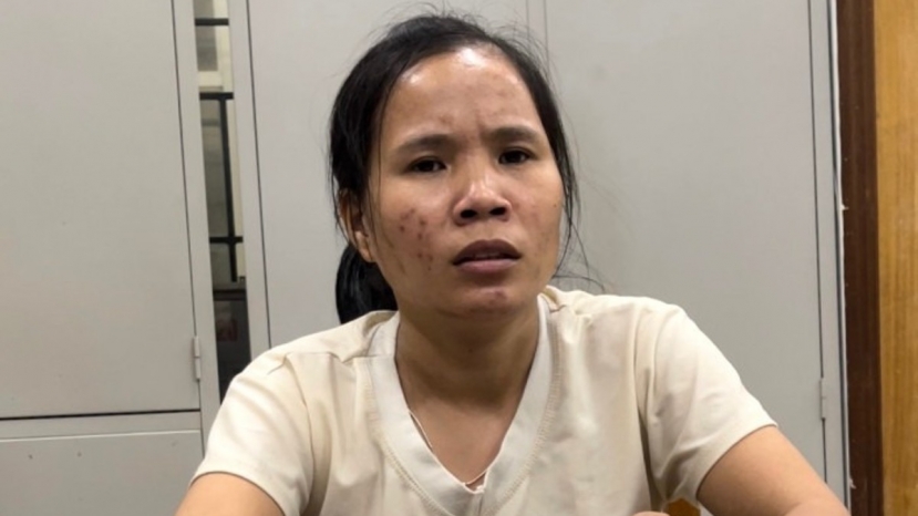 Đối tượng Nguyễn Thị Tuyến tại cơ quan Công an (Ảnh: Internet) Đối tượng Nguyễn Thị Tuyến tại cơ quan Công an (Ảnh: Internet)