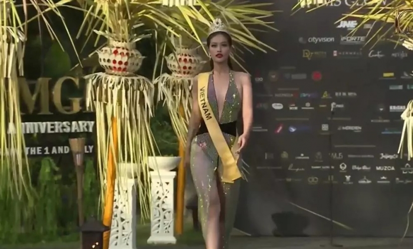 Hoa hậu Đoàn Thiên Ân tham dự họp báo giới thiệu thí sinh Miss Grand International 2022 (Ảnh: Chụp màn hình) Hoa hậu Đoàn Thiên Ân tham dự họp báo giới thiệu thí sinh Miss Grand International 2022 (Ảnh: Chụp màn hình)