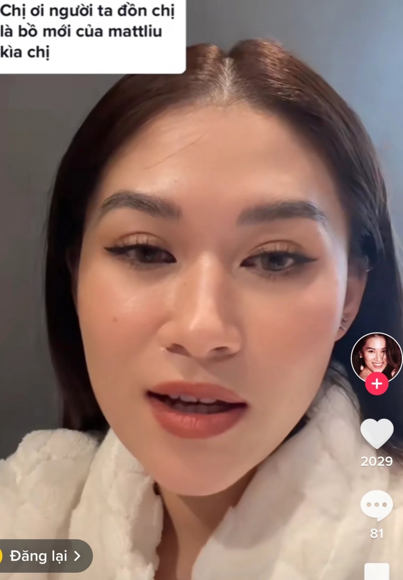 Ngọc Thanh Tâm lên tiếng khi bị đồn là người yêu mới của Matt Liu (Ảnh: Chụp màn hình) Ngọc Thanh Tâm lên tiếng khi bị đồn là người yêu mới của Matt Liu (Ảnh: Chụp màn hình)