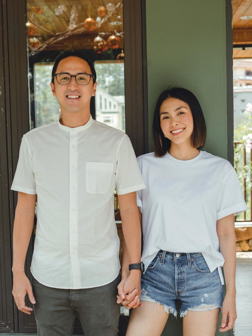 Hà Tăng và ông xã doanh nhân (Ảnh: FBNV) Hà Tăng và ông xã doanh nhân (Ảnh: FBNV)