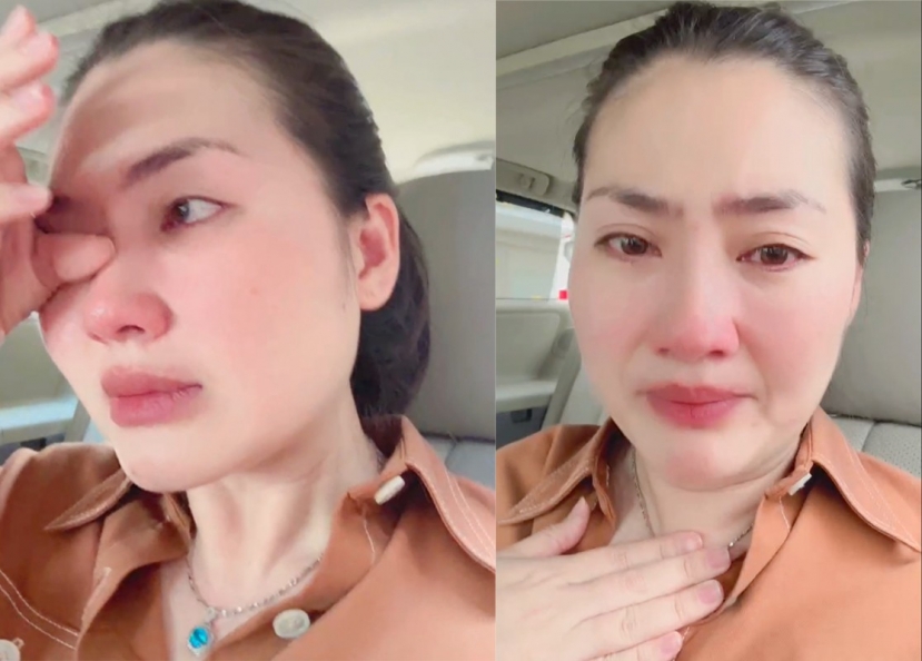 Khoảnh khắc Ngọc Lan khóc 'tố' đơn vị bán bảo hiểm cách đây 2 tuần trước (Ảnh: Chụp màn hình) Khoảnh khắc Ngọc Lan khóc 'tố' đơn vị bán bảo hiểm cách đây 2 tuần trước (Ảnh: Chụp màn hình)