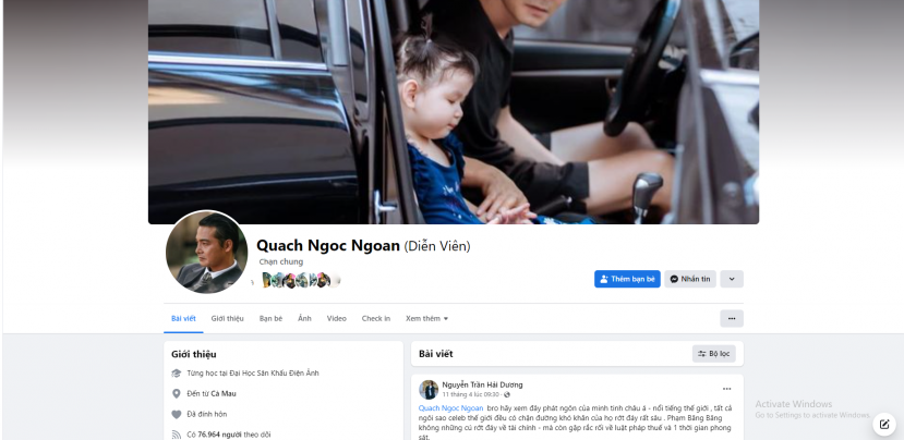Trang cá nhân của Quách Ngọc Ngoan đã một quãng thời gian dài không đăng thông tin gì (Ảnh: Chụp màn hình) Trang cá nhân của Quách Ngọc Ngoan đã một quãng thời gian dài không đăng thông tin gì (Ảnh: Chụp màn hình)