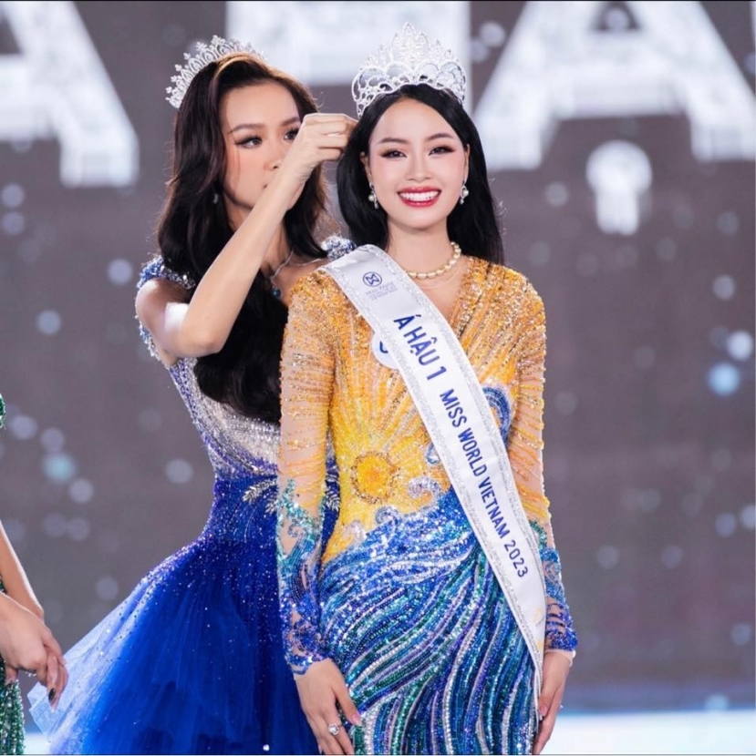 Khoảnh khắc đăng quang của Đào Hiền (Ảnh: FBNV) Khoảnh khắc đăng quang của Đào Hiền (Ảnh: FBNV)