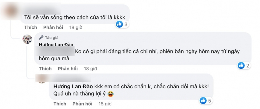 Phản ứng của vợ cũ shark Bình dưới bài đăng. Ảnh: Chụp màn hình Phản ứng của vợ cũ shark Bình dưới bài đăng. Ảnh: Chụp màn hình