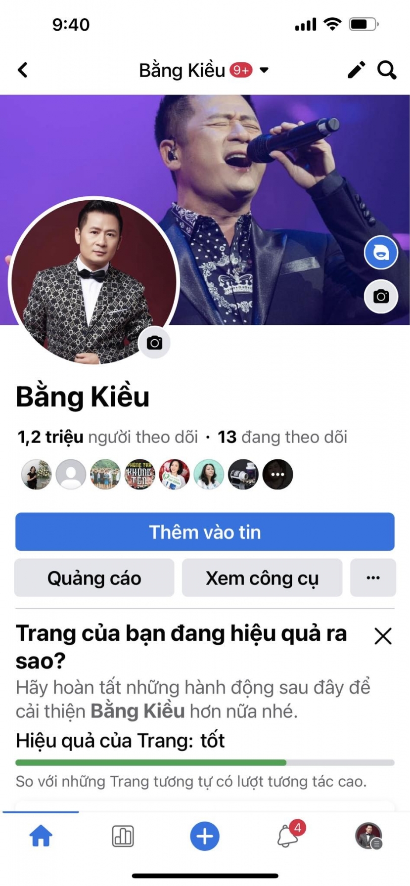Trang Facebook thật của Bằng Kiều. Ảnh: FB Bằng Kiều. Trang Facebook thật của Bằng Kiều. Ảnh: FB Bằng Kiều.
