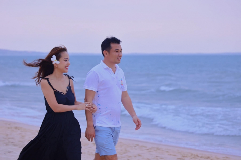 Nữ MC 8X và chồng doanh nhân. Ảnh: FB Nguyễn Thanh Vân. Nữ MC 8X và chồng doanh nhân. Ảnh: FB Nguyễn Thanh Vân.