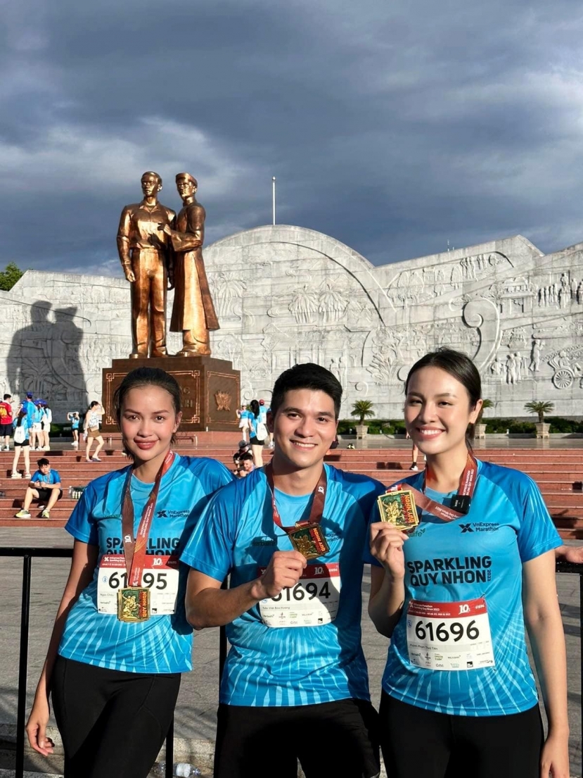 Cách đây vài ngày, cô tham gia cuộc thi chạy marathon ở Quy Nhơn. Ảnh FB Huỳnh Phạm Thủy Tiên Cách đây vài ngày, cô tham gia cuộc thi chạy marathon ở Quy Nhơn. Ảnh FB Huỳnh Phạm Thủy Tiên