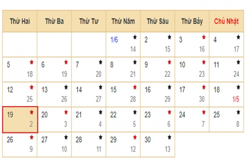 Lịch âm 19/06 - Xem lịch âm hôm nay 19/06/2023. Lịch âm 19/06 - Xem lịch âm hôm nay 19/06/2023.