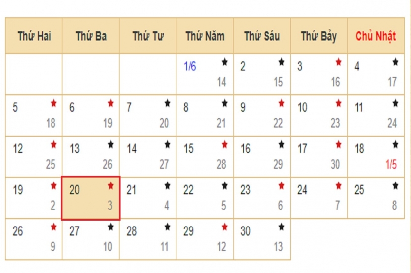 Lịch âm 20/06 - Xem lịch âm hôm nay 20/06/2023. Lịch âm 20/06 - Xem lịch âm hôm nay 20/06/2023.