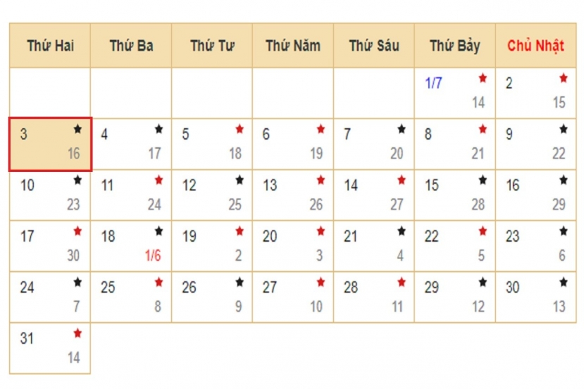 Lịch âm 3/7 - Xem lịch âm hôm nay 3/7/2023. Lịch âm 3/7 - Xem lịch âm hôm nay 3/7/2023.