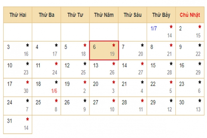Lịch âm 6/7 - Xem lịch âm hôm nay 6/7/2023. Lịch âm 6/7 - Xem lịch âm hôm nay 6/7/2023.